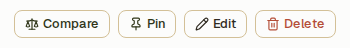 The Edit button at the top right of the record, next to Pin and Delete